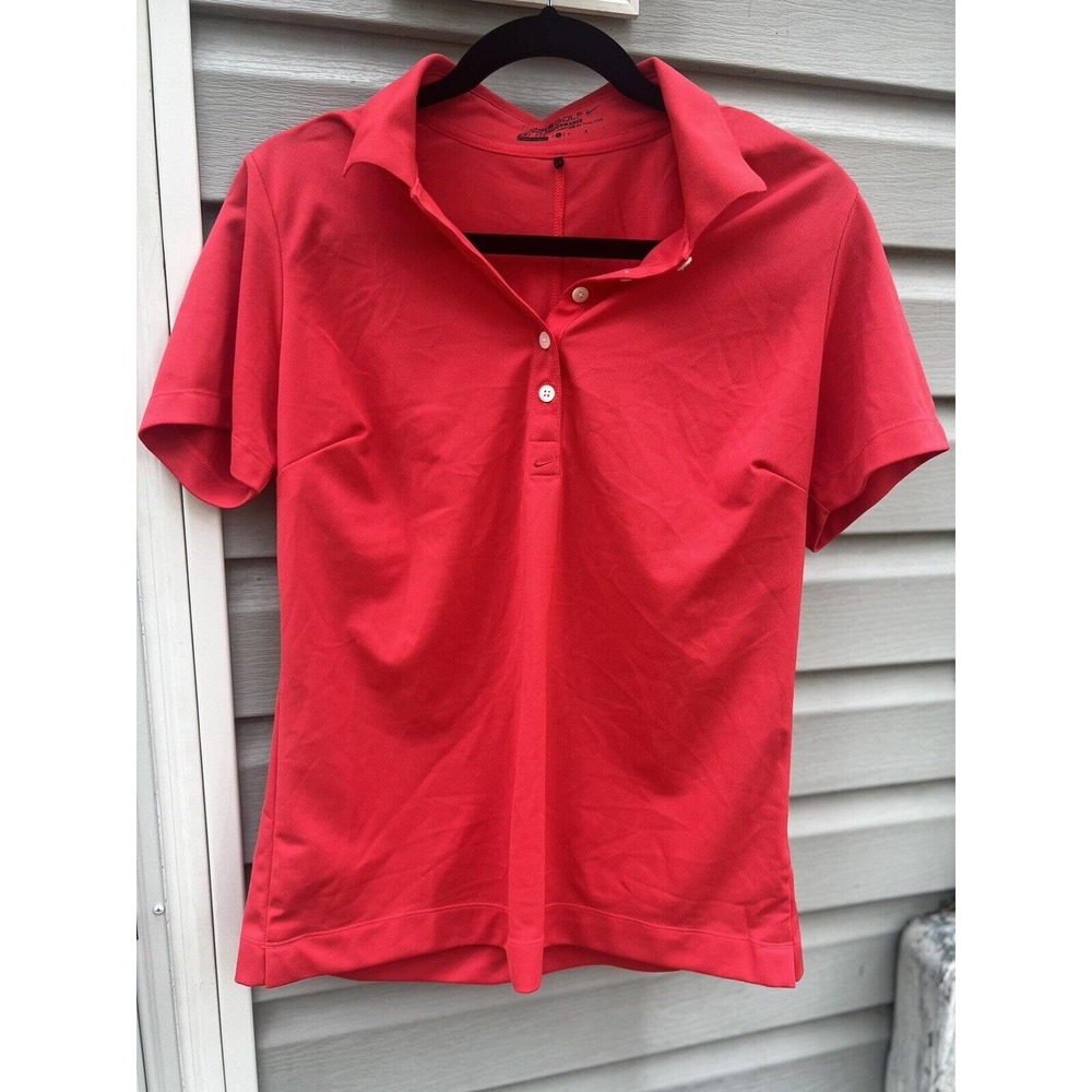 Womens Nike Golf Tour Performance Short Sleeve Polo Red Size Large